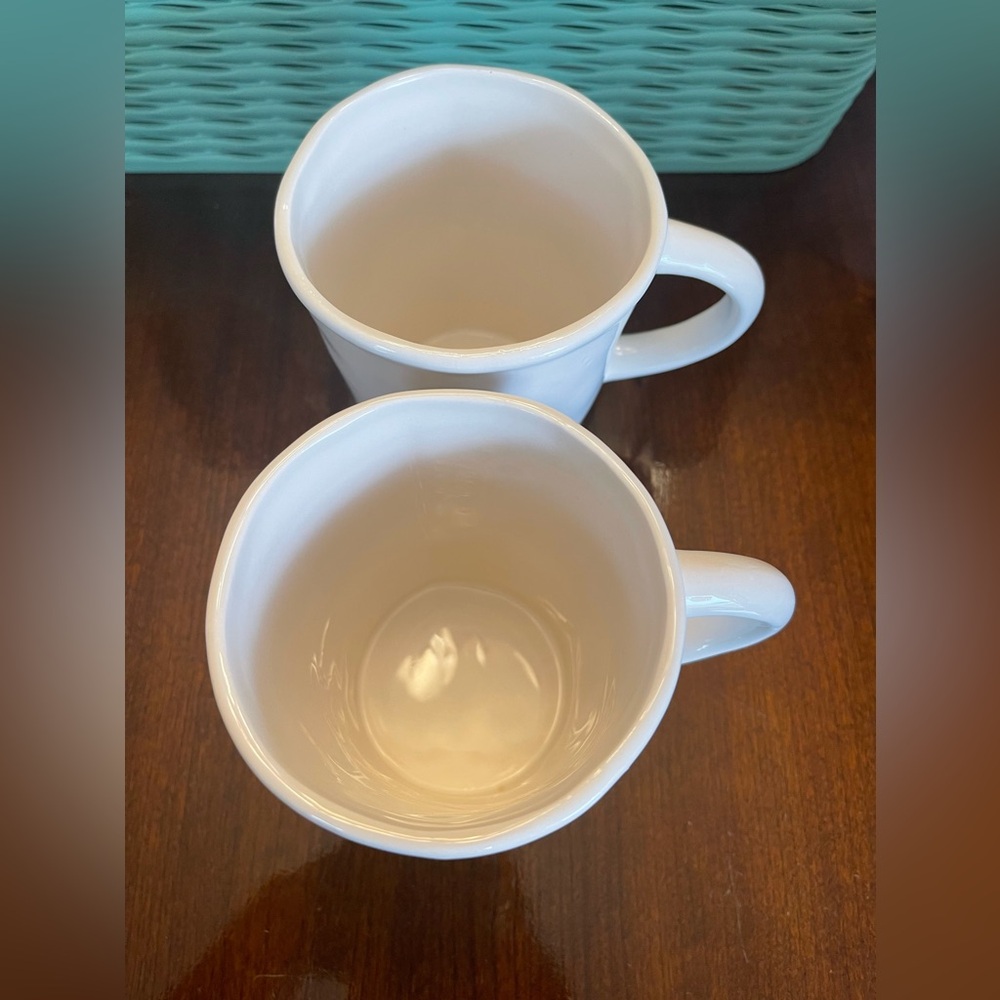 Rae Dunn Stem Print Cafe Mugs Mine/Yours - Set of - Picture 10 of 11